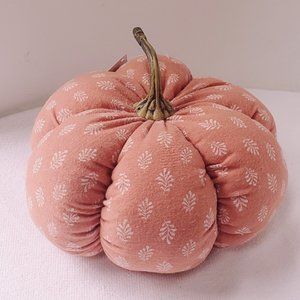 Fall Salmon cotton Fabric Tufted Pumpkin